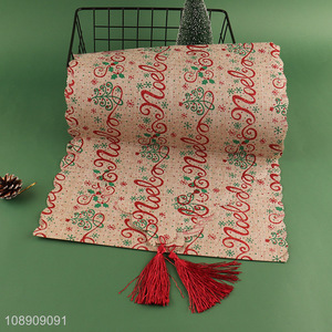 New Arrival Christmas Table Runner for Home Kitchen Decoration