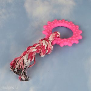 Best selling cotton rope pet dog chew toy training toy wholesale