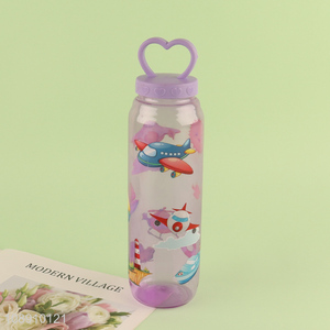 Wholesale 500ml cartoon printed sports water bottle with handle