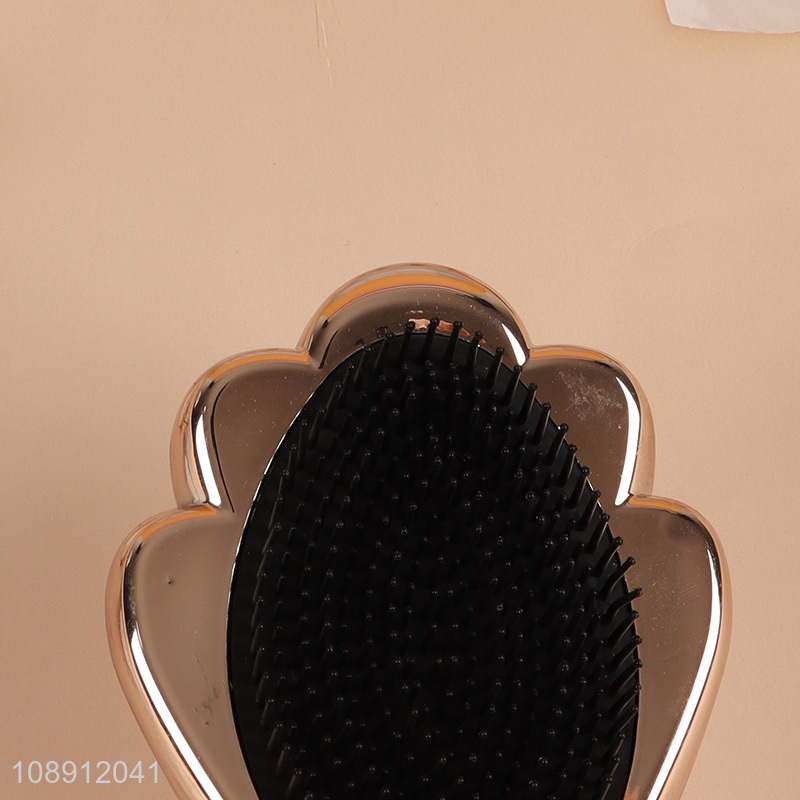 Factory price shell shape plastic hair comb hair brush for sale