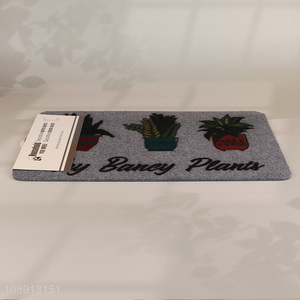 Top quality printed non-slip door mat floor mat for home