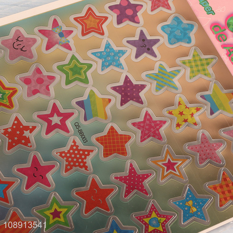 China Products Cartoon Star PVC Stickers for Photo Frame