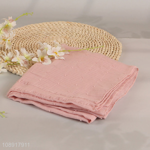 China supplier pink outdoor summer <em>scarf</em> shawl <em>scarf</em> for sale