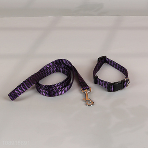 Wholesale Pet Supplies Adjustable <em>Dog</em> <em>Collar</em> and Leash Set