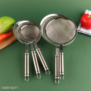 High quality stainless steel fine mesh strainer kitchen strainer for sale