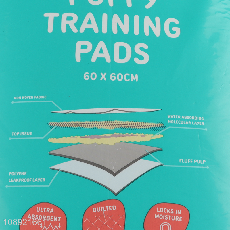 Online wholesale 50 pack ultra absorbent dog puppy training pads