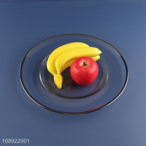 Top products round glass tabletop decoration fruits <em>plate</em> dinner <em>plate</em>