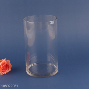 Hot products clear glass flower vase hydroponic vase for home tabletop decor