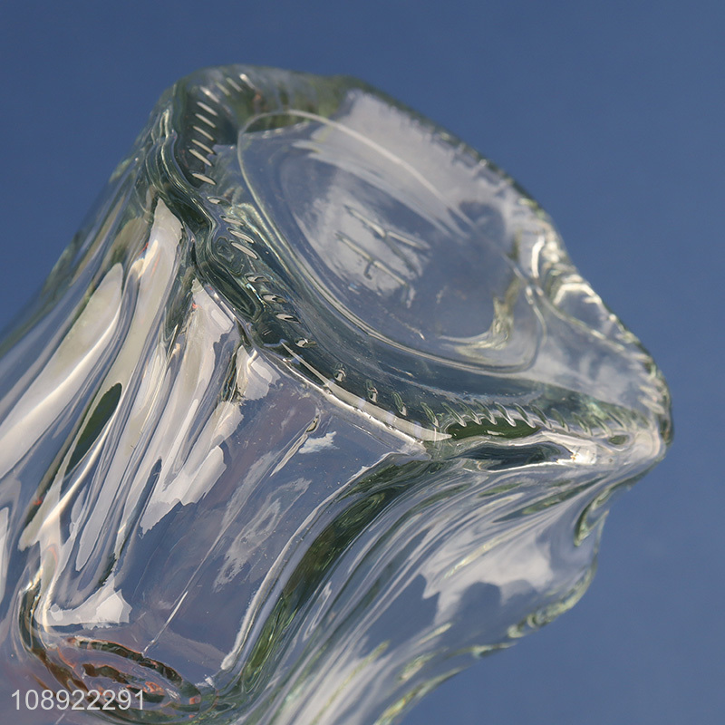 New product glass clear decorative flower vase hydroponic vase