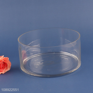 Factory price glass clear flower vase hydroponic vase for home decor