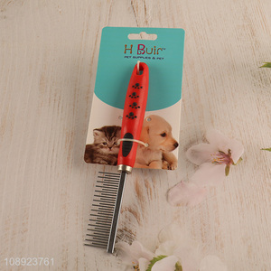 China supplier metal toothed pet grooming brush pet grooming tool