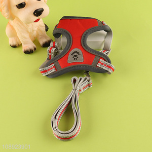 Good sale adjustable <em>dog</em> harness and <em>leash</em> set for outdoor