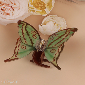 New Product Butterfly Acrylic Hair Claw Clips for Straight Curly Hair