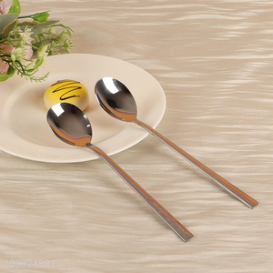 Online Wholesale 2PCS Stainless Steel Dinner Spoons for Home