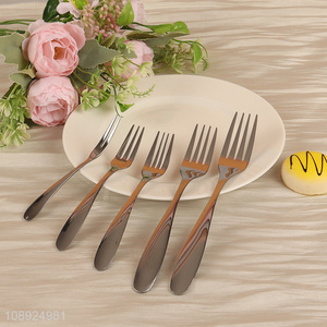 Online Wholesale 5PCS Stainless Steel Dinner Forks Salad Forks