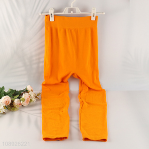 China factory orange polyester women skinny pants for sale