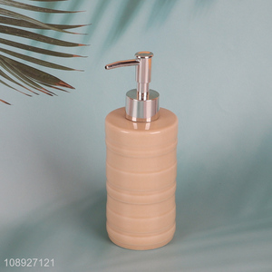 Hot selling refillable ceramic soap dispenser bottle bathroom accessories