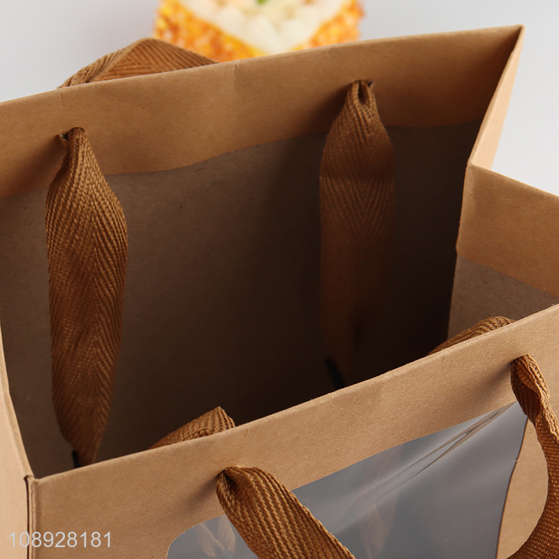 Hot products clear window paper gift packaging bag for sale