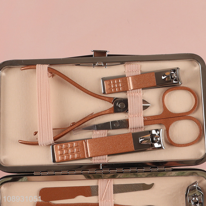 Wholesale 12PCS Carbon Steel Manicure Pedicure Kit Nail Clipper Set