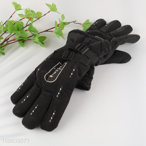 Most popular black ski gloves outdoor sports gloves