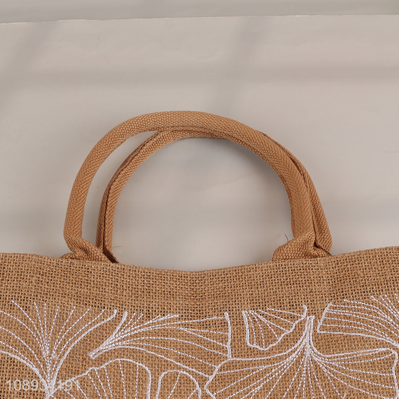 High Quality Reusable Jute Tote Bag Burlap Gift Tote with Handle