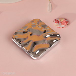 Wholesale Square Silver Folding Cosmetic Mirror Makeup Pocket Mirror