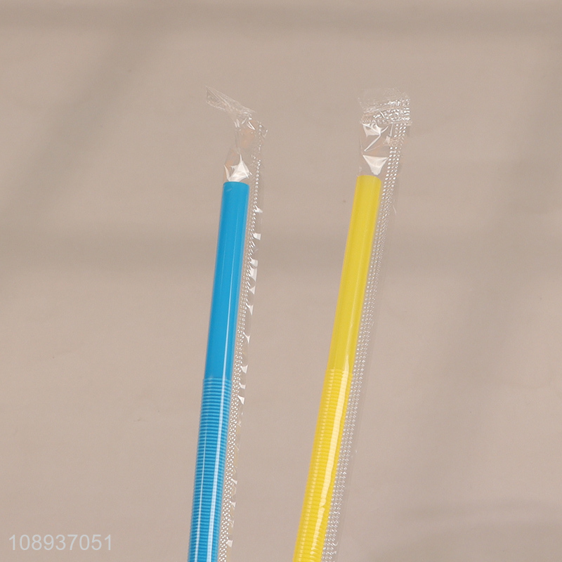 China Imports Disposable Flexible Plastic Straws Bendable Plastic Straws