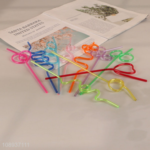 China Imports Reusable Crazy Straws Plastic Drinking Straws Silly Straws