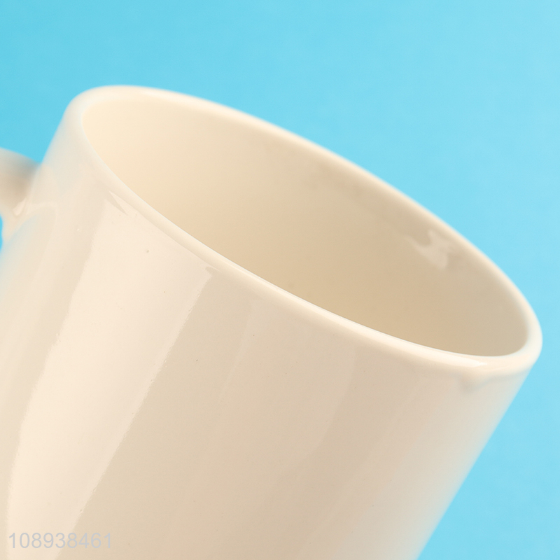 Latest products white ceramic water cup drinking cup for sale