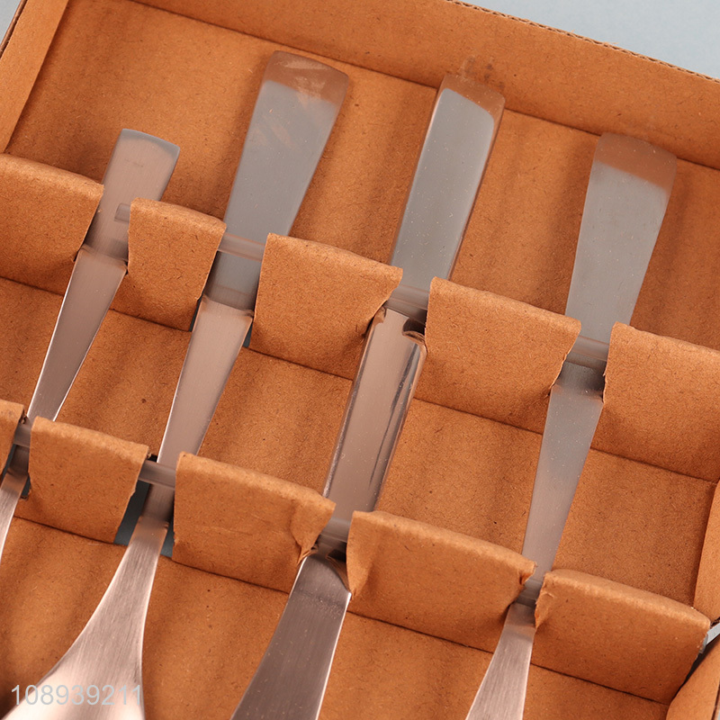 Best sale 4pcs stainless steel cutlery set knife fork and spoon set