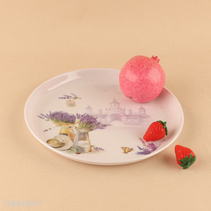 Hot selling round plastic tableware <em>plate</em> for home restaurant