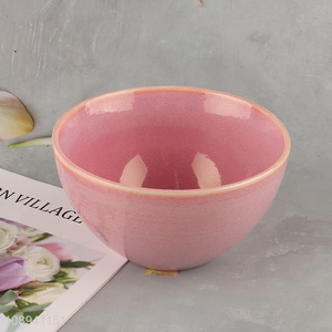 Most popular pink ceramic bowl kitchen tableware