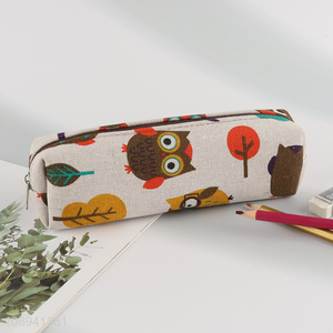 Yiwu market canvas stationery storage students pencil bag