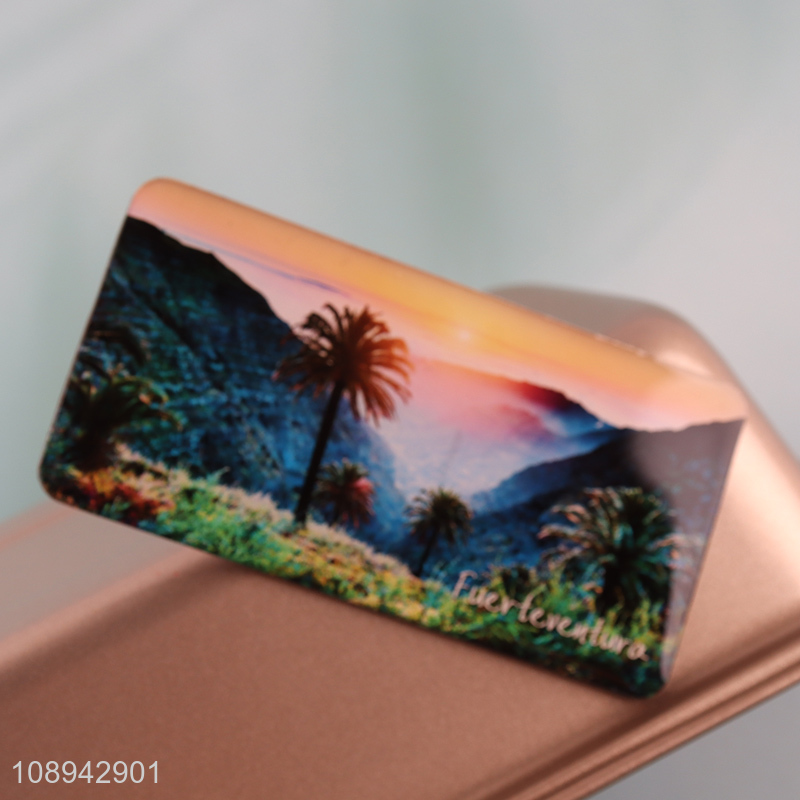 Low price rectangle decorative epoxy fridge magnet for sale