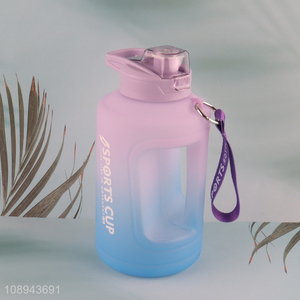 Good Quality 1600ml Plastic Gym Sports Water Bottle with Time Marker