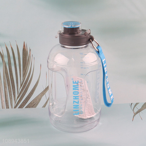 Wholesale 1500ml Clear Plastic Sports Water Bottle for Fitness Workouts