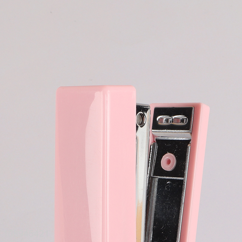 China factory pink office binding supplies stapler for sale