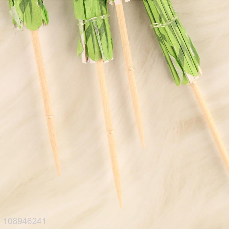 New Product Fancy Corktail Picks Umbrella Fruit Toothpicks