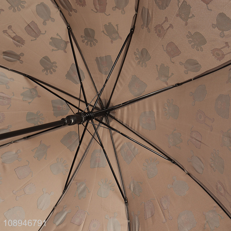 New Arrival 8k Auto Open Straight Umbrella Cartoon Printed Umbrella for Kids