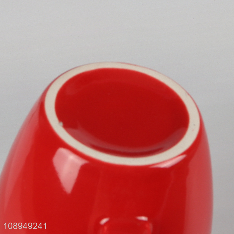 China supplier red ceramic water cup tea cup coffee cup