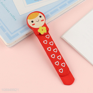 High Quality Cute Cartoon Wooden Bookmark School Student Supplies