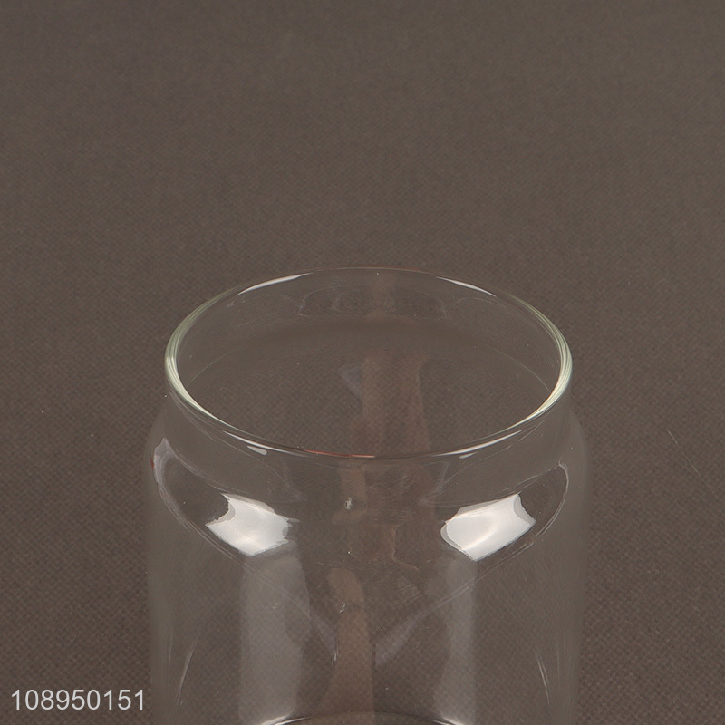 Good selling glass clear cookies candy storage jar with lid