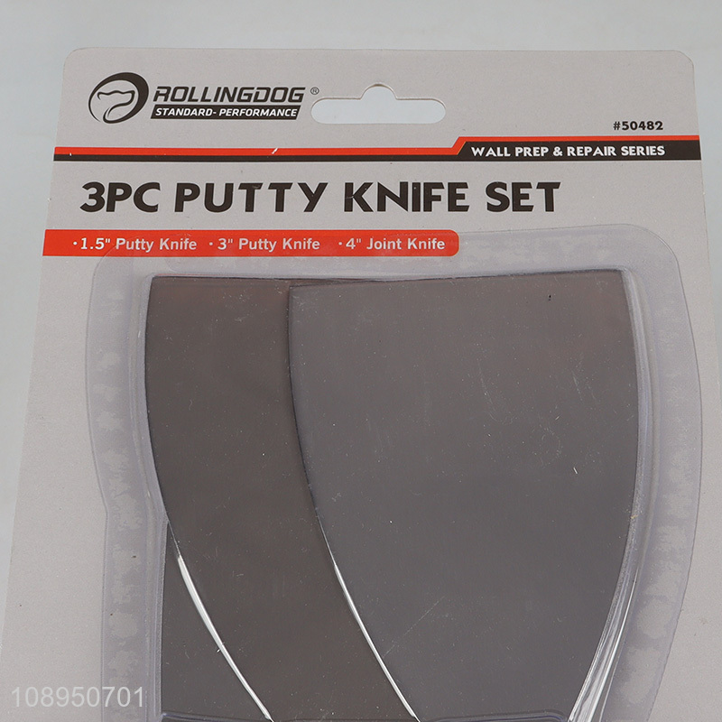 China products professional 3pcs putty knife set for sale