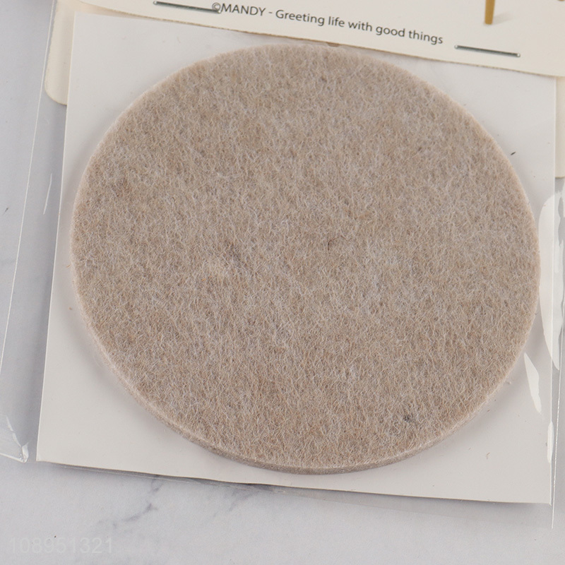 Hot Selling 1PC 9X9CM Round Non-Woven Furniture Pads Anti Scratch Chair Leg Pads