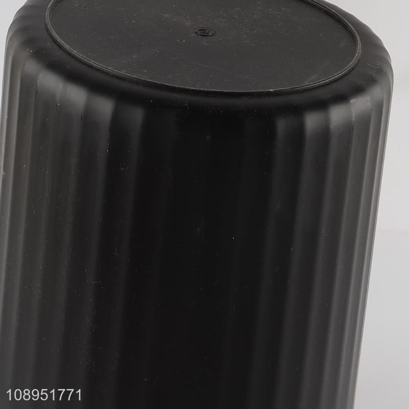 Hot Selling Plastic Trash Can with Pressure Ring for Bathroom Bedroom