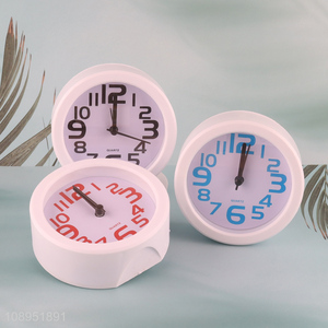 New Product Plastic Analog Alarm Clock for Bedroom Dormitory