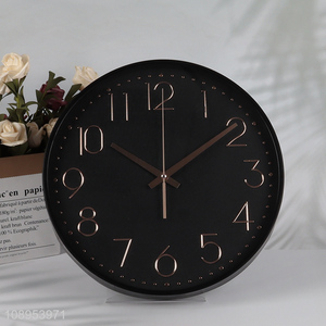 Best selling round living room decor wall decor wall clock wholesale