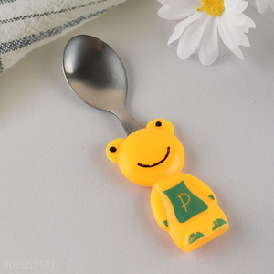 Good Quality Cartoon Spoon Stainless Steel Kids Feeding Spoon