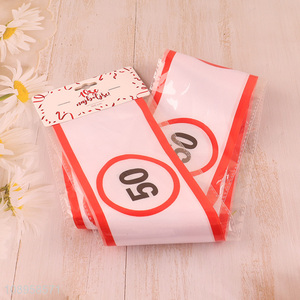 China Imports 15PCS 50-Year-Old Speed Limiter Birthday Party Sashes