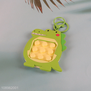 China factory anti-stress squeeze dinosaur keychain for sale